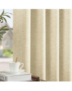 Beige thermal insulation blackout curtains