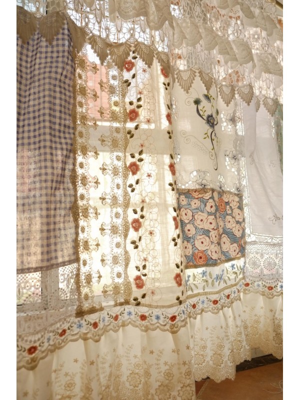 Bohemian lace curtains