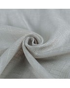 Gray open woven tulle curtains