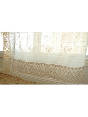 Design chic vintage lace tassel tulle curtain valance
