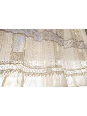 Ivory White Lace Fairy Curtains