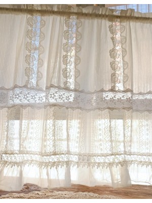 Ivory White Lace Fairy Curtains