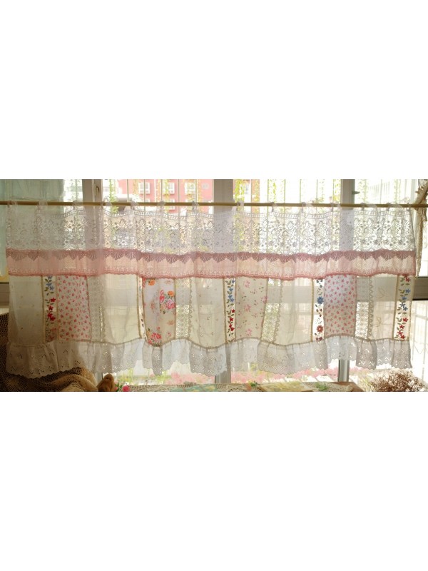 Beautiful French Country Cottage Colorful Curtains