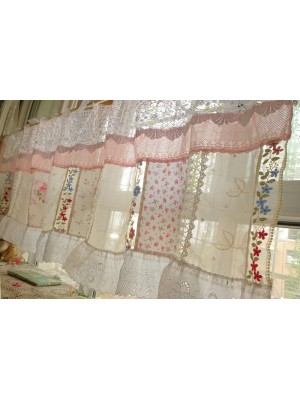 Beautiful French Country Cottage Colorful Curtains
