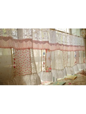 Beautiful French Country Cottage Colorful Curtains