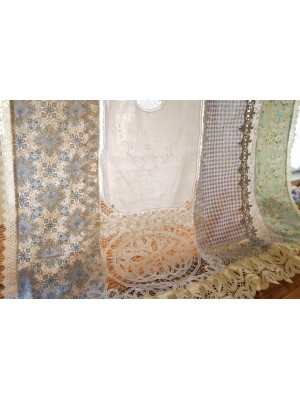 Design chic shabby vintage lace curtains