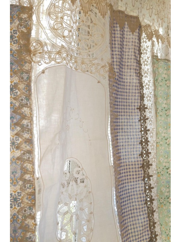 Design chic shabby vintage lace curtains