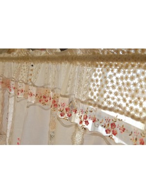 Small fresh style lace curtains