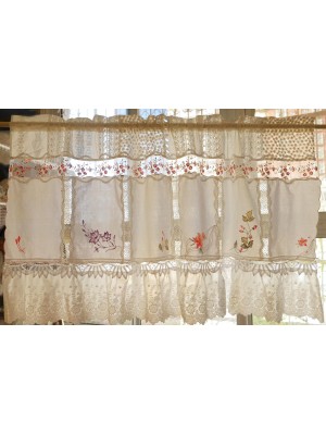 Small fresh style lace curtains