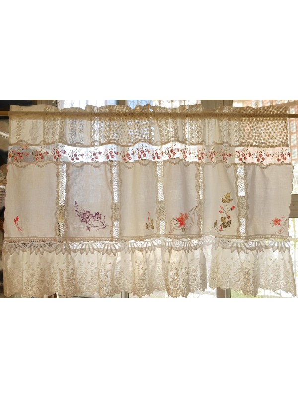 Small fresh style lace curtains