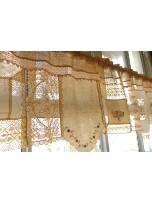 Beautiful French country cottage lace curtains