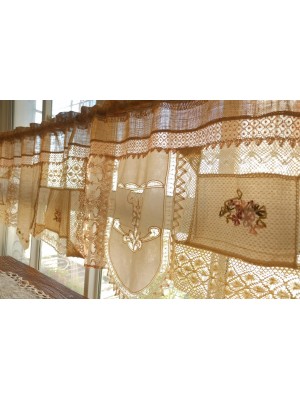 Beautiful French country cottage lace curtains