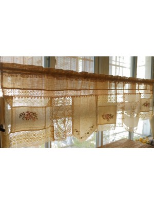 Beautiful French country cottage lace curtains
