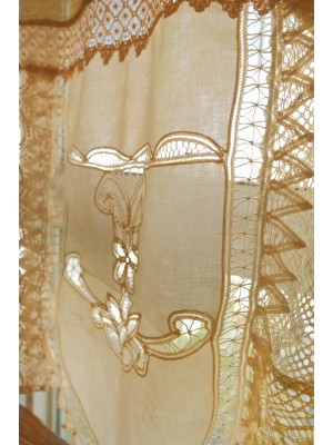Beautiful French country cottage lace curtains