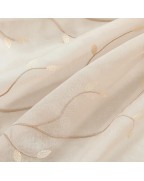 Beige Bohemian Sheer Linen Curtains