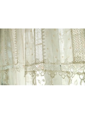 Ivory lace curtains