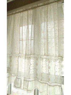 Ivory lace curtains