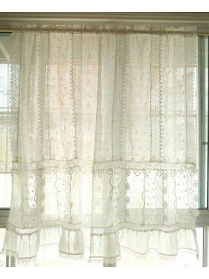 Ivory lace curtains